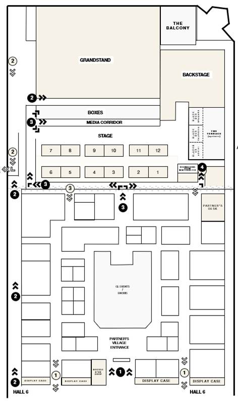 2023 Hall map