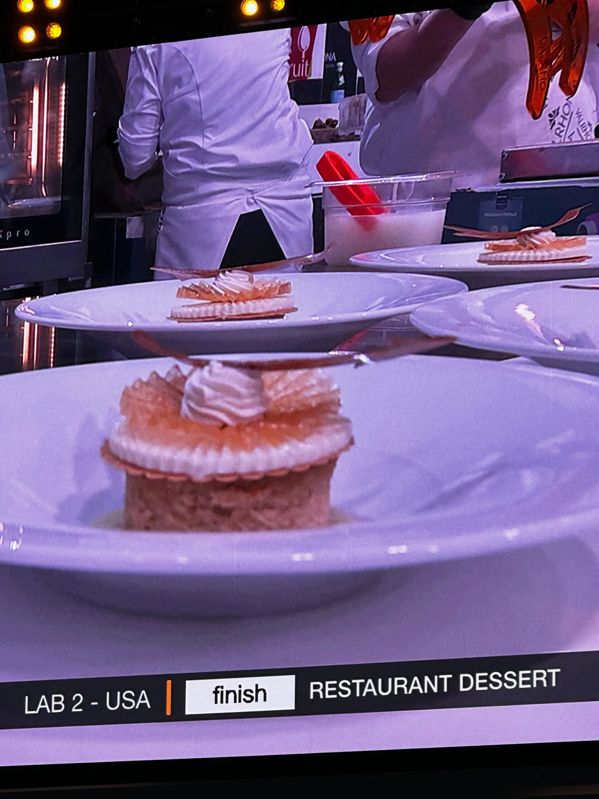 Club Coupe du Monde Team U.S.A.'s Restaurant-Style Dessert presentation at  the 2023 Coupe du Monde de la Pâtisserie – Pastry Team USA