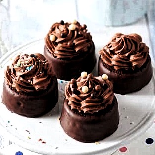 Valrhona Chocolate Prealine Cupcake feature image